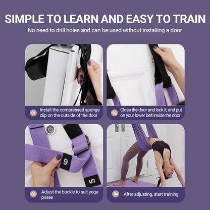 Aerial Yoga Strap Pull Rope Hammock Trainer